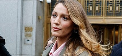 Blake Lively exits court