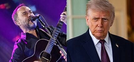 Dave Matthews (left) Donald Trump (right)