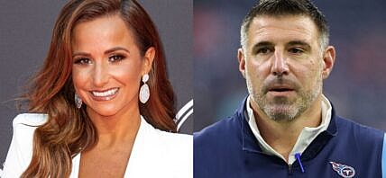 Dianna Russini (left) Mike Vrabel (right)