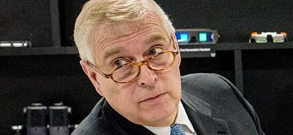 Prince Andrew in an office