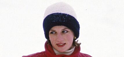 Princess Diana in the snow