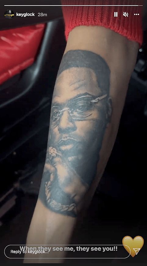 Key Glock's Instagram story