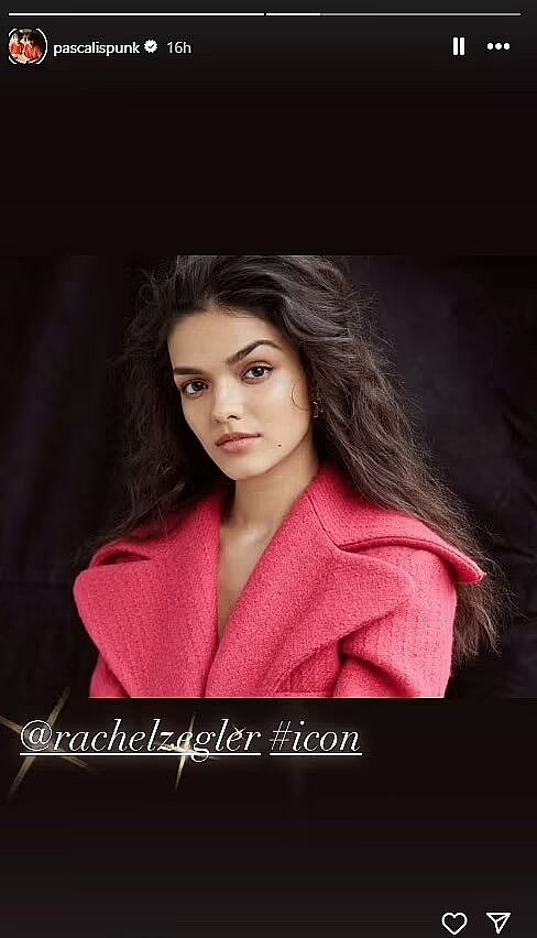 Pedro Pascal's Instagram Stories praising Rachel Zegler