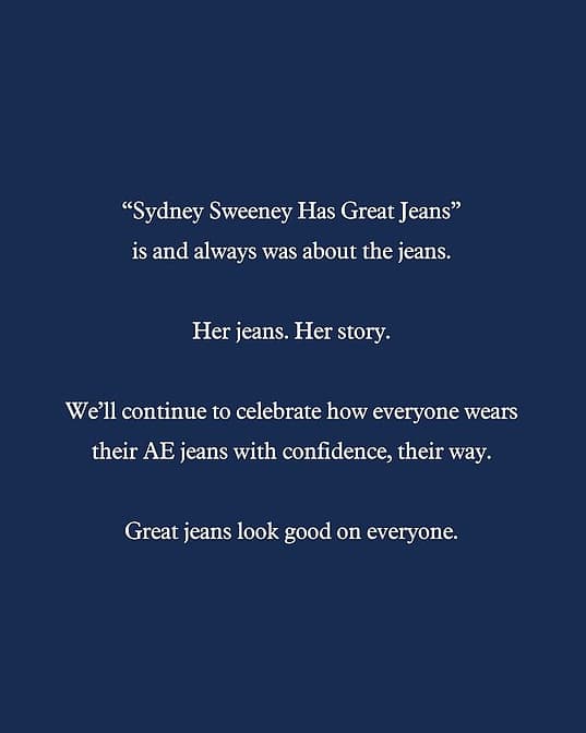 American Eagle defends Sydney Sweeney
