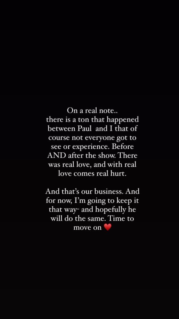 Micah Lussier's Instagram statement