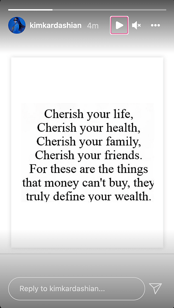 Message about wealth