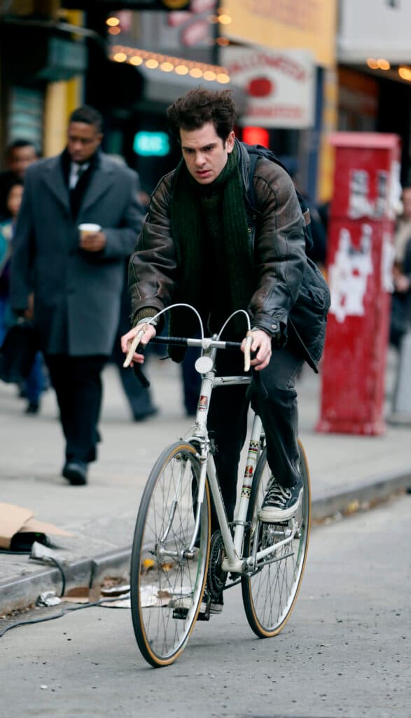 Andrew Garfield filming Lin Manuel Miranda apos s quot Tic Tic Boom quot