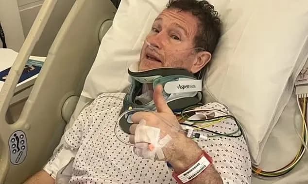 Nick Moran in hospital
