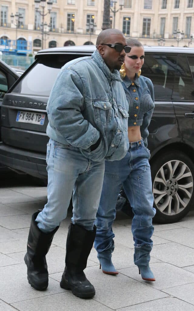 Kanye West and Julia Fox seen in Paris