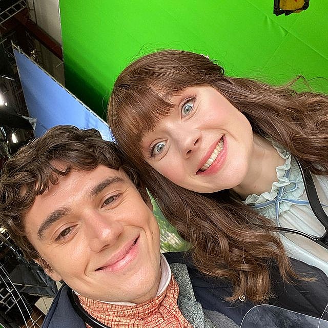 "Bridgerton" actors Calam Lynch and Claudia Jessie