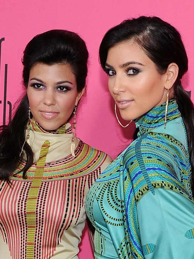 Kim Kardashian and Kourtney Kardashian