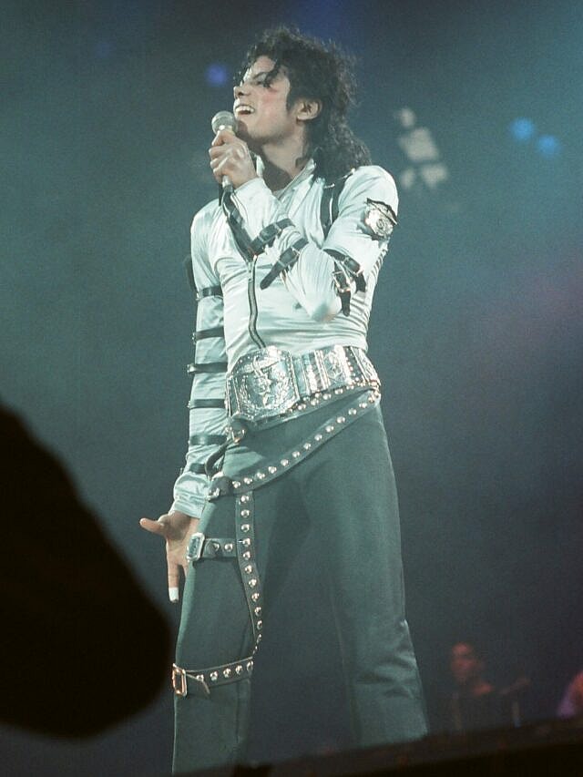 Michael Jackson in concert at Wembley performing in front of HRH Diana Princess of Wales on 16th July 1988