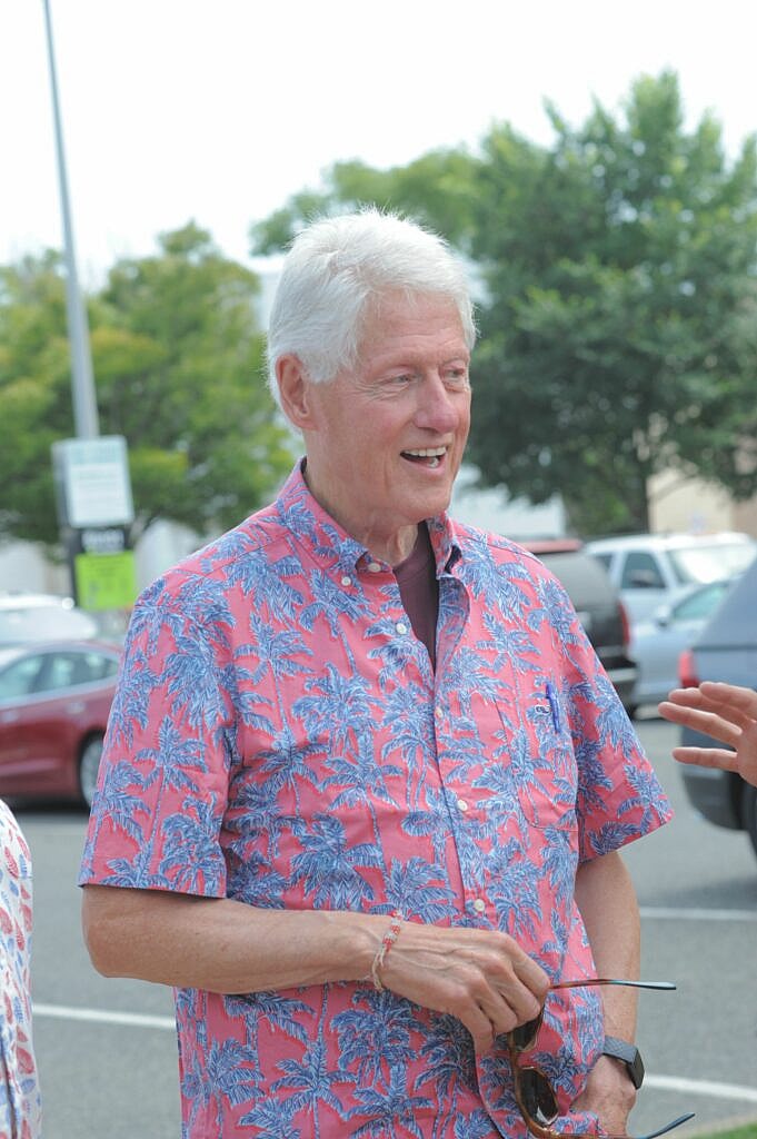 Bill Clinton umpires Hamptons charity softball game ahead of Henri