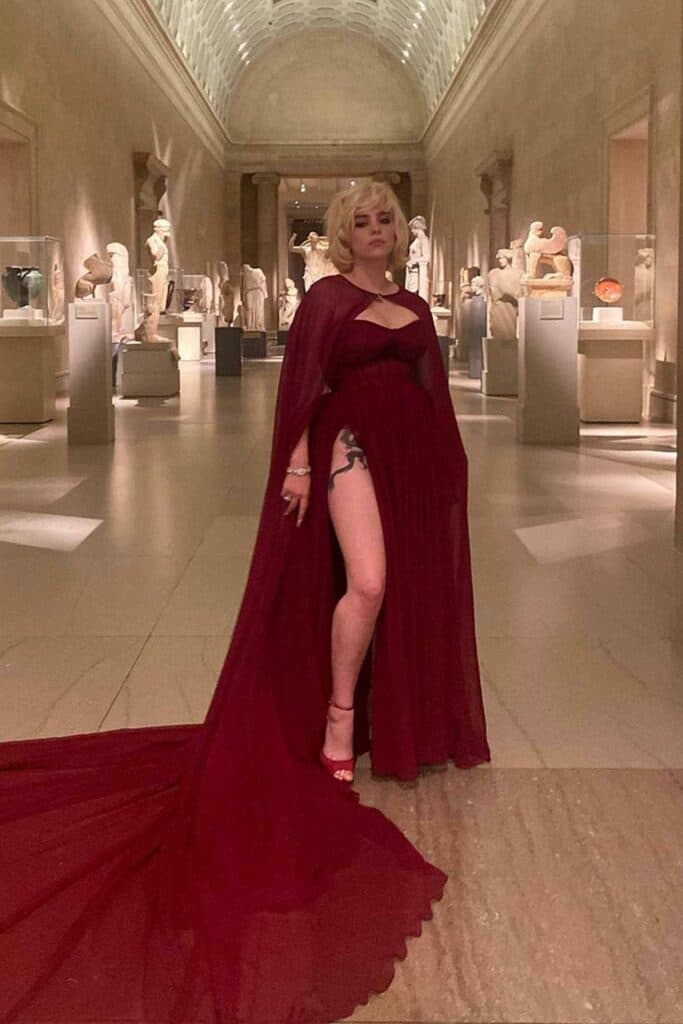 Billie Eilish's red Met Gala dress