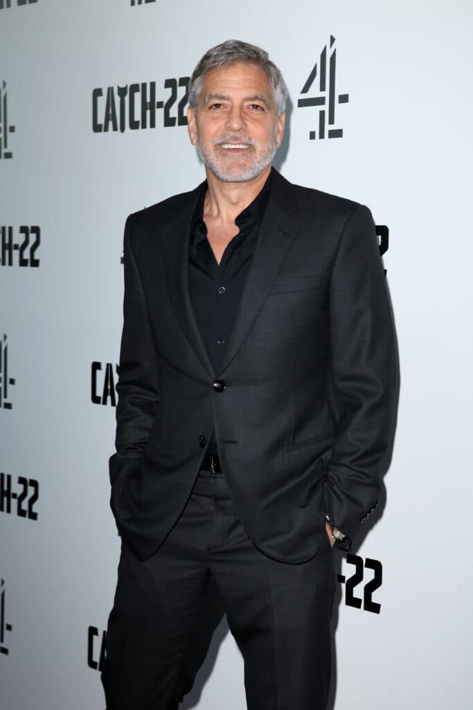 George Clooney at a "Catch-22" premiere event