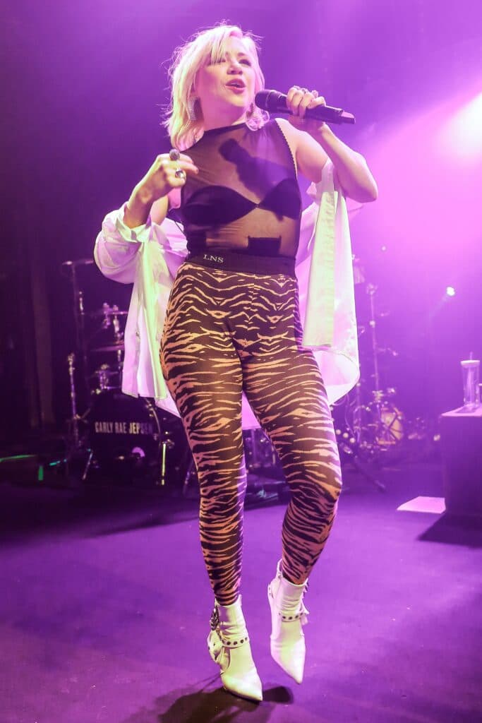 Carly Rae Jepsen performing at the Trabendo in Paris