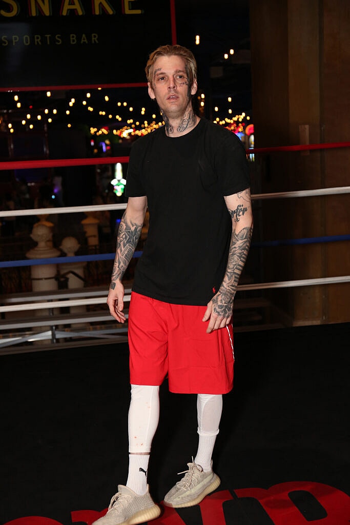 Lamar Odom Vs Aaron Carter Training Session