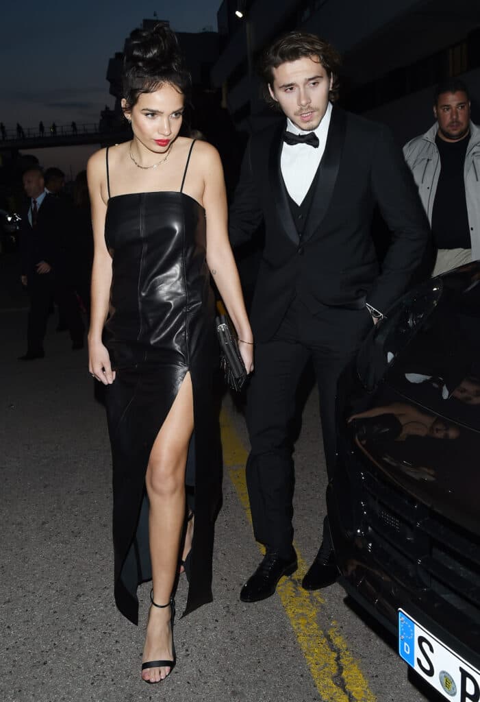 Once Upon a Time In Hollywood premiere red carpet guests seen at the festival de Palais in Cannes. 21 May 2019 Pictured: Brooklyn Beckham, Hana Cross. Photo credit: Neil Warner/MEGA TheMegaAgency.com +1 888 505 6342 (Mega Agency TagID: MEGA426033_001.jpg) [Photo via Mega Agency]