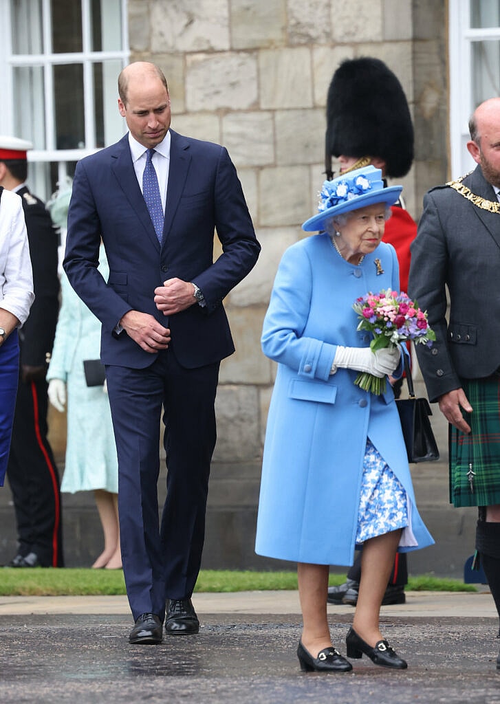 Queen Elizabeth and Prince William attend the ceremony of the Keys at Holyrood house