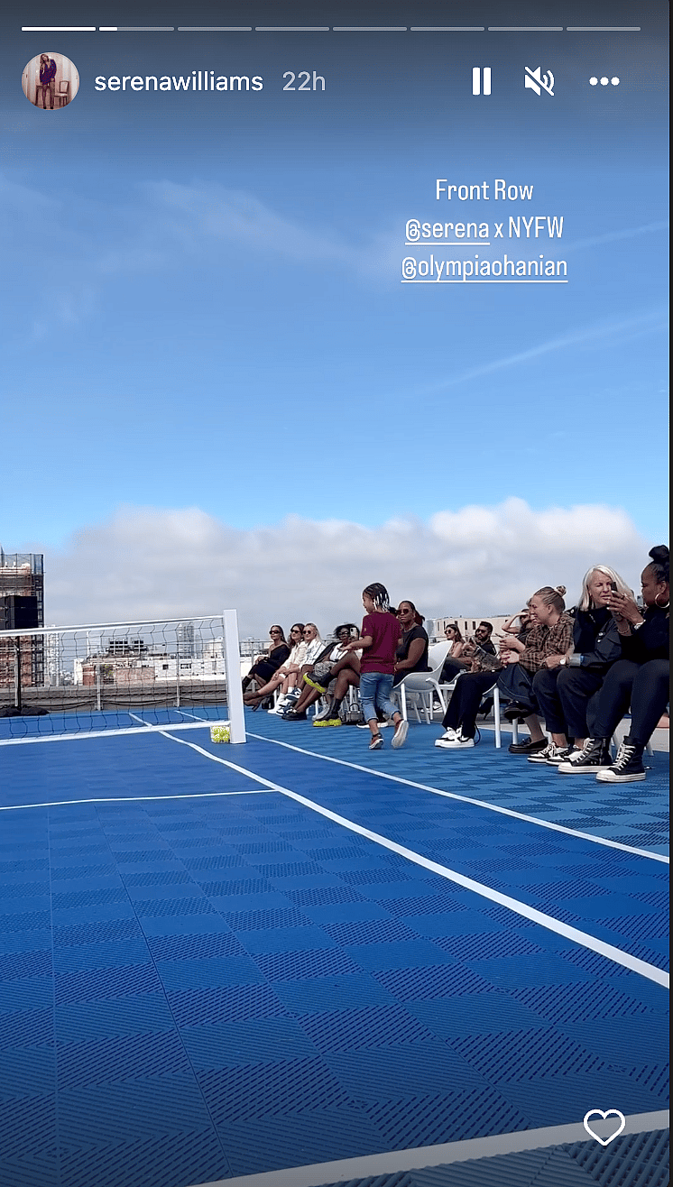 Serena Williams' post on her Instagram story