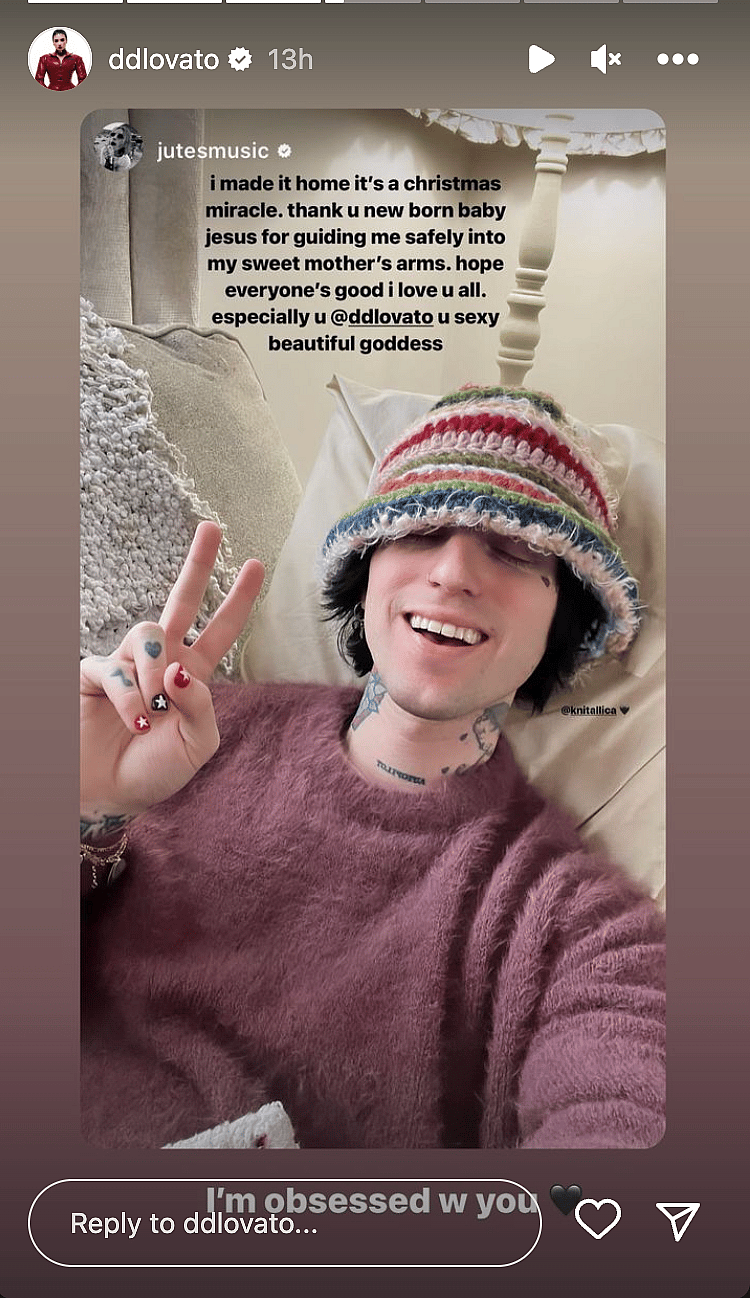 Demi Lovato and bf Jutes dote on each other