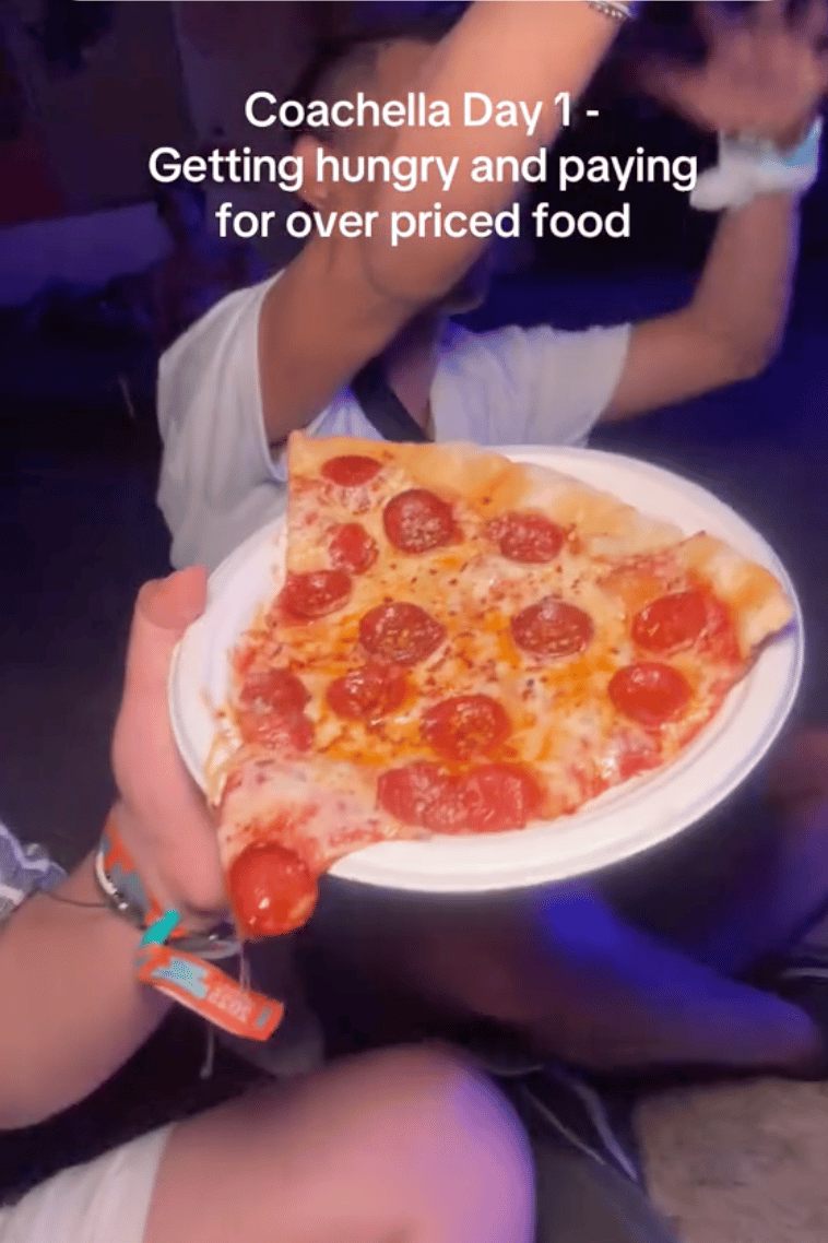Pizza at Coachella