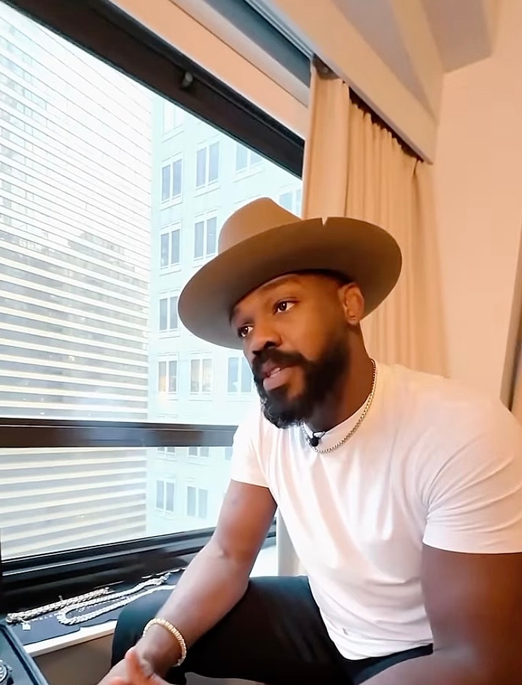 Jon Jones in a hat