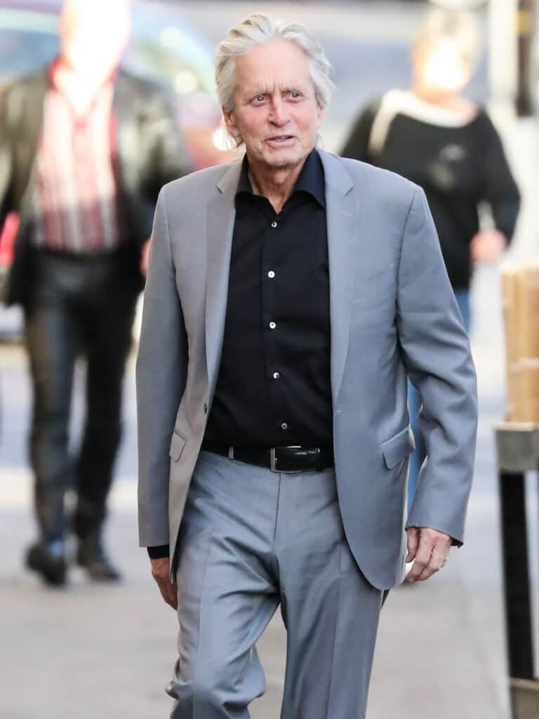 Michael Douglas seen at Jimmy Kimmel Live