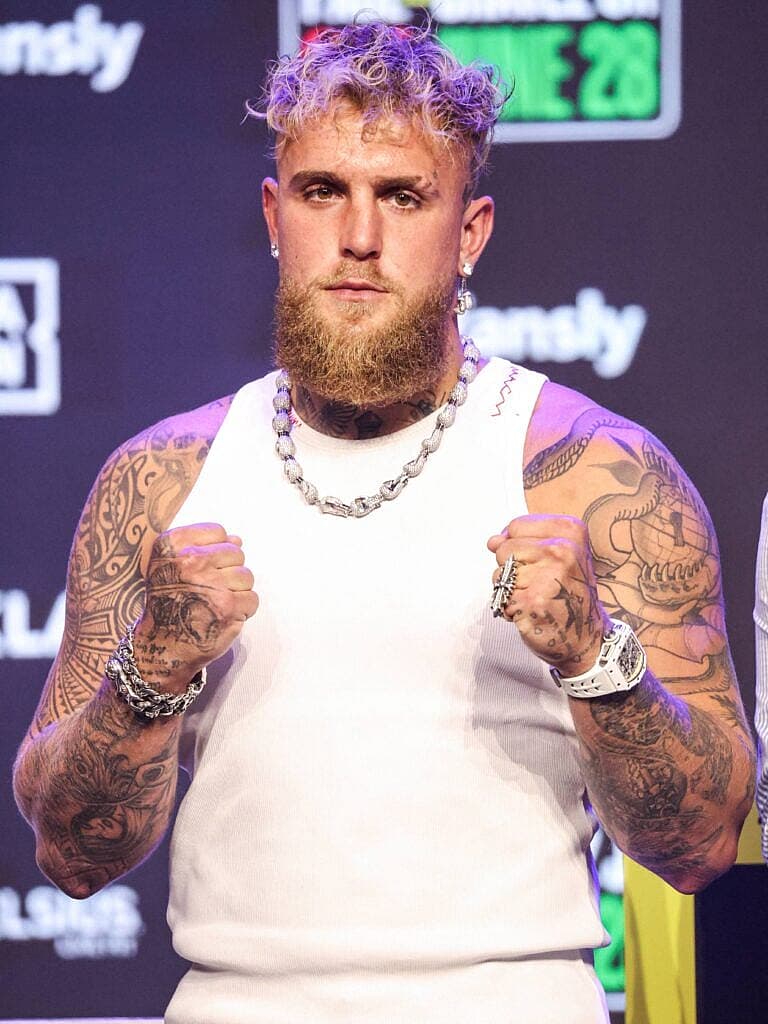 Jake Paul at the pre-fight press conference