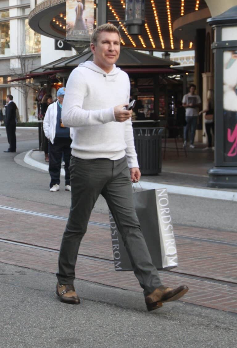 Todd Chrisley goes shopping at The Grove in Hollywood