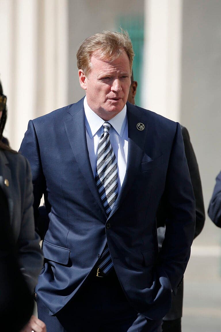 ROGER GOODELL ATTENDS FUNERAL OF SAINTS OWNER