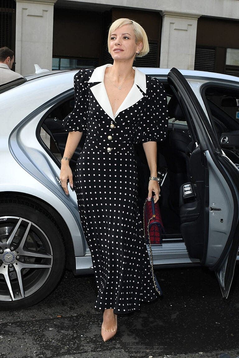 Lily Allen seen at BBC Radio 6 Studios, London