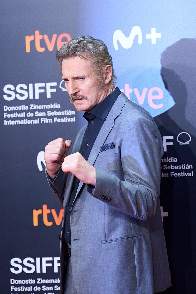 Liam Neeson at 70th San Sebastian International Film Festival: 'Marlowe' and Closing Ceremony Red Carpet