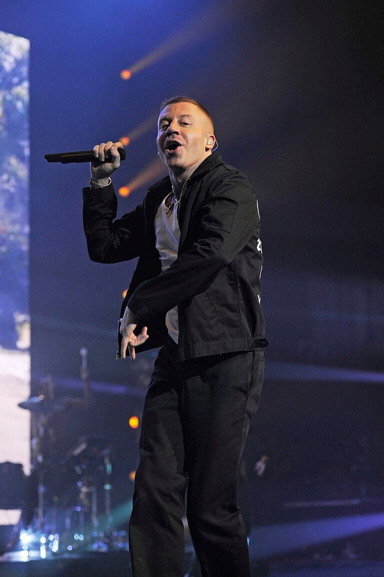 Macklemore performing at Brixton Academy
