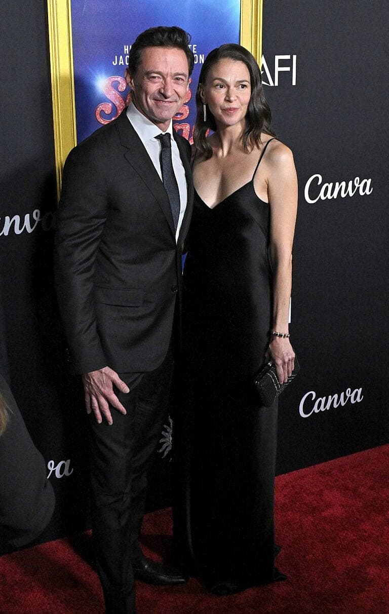 Hugh Jackman and Sutton Foster attend AFI Fest Song Sung Blue Closing Night Premiere