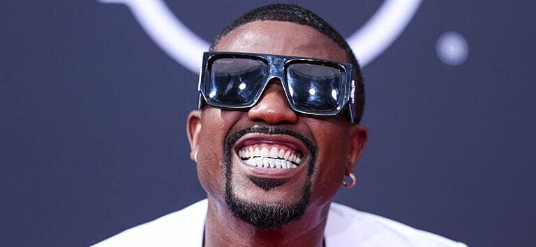 Ray J posing on the red carpet.