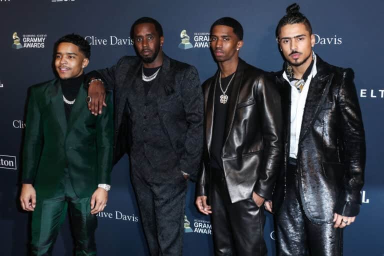 Diddy arrives at The Recording Academy And Clive Davis' 2020 Pre-GRAMMY Gala
