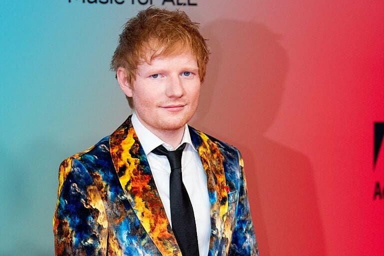 Ed Sheeran at the MTV EMa's 2021 in Budapest