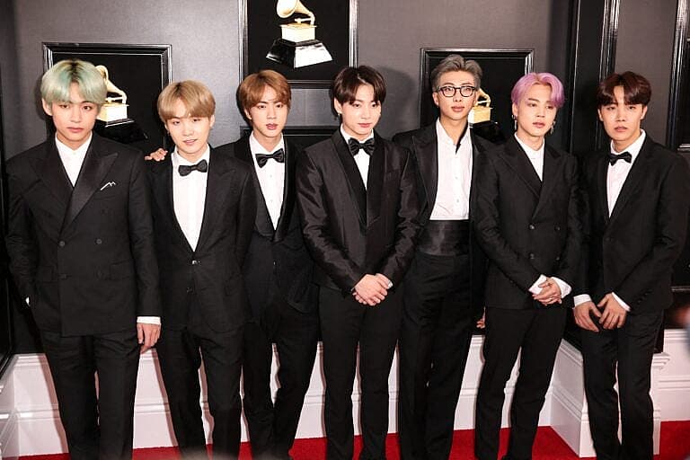 BTS at The 61st Annual Grammy Awards