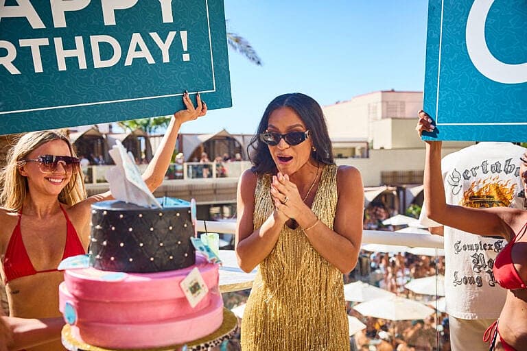 Singer Cassie celebrates her birthday at Resorts World Las Vegas with family and friends