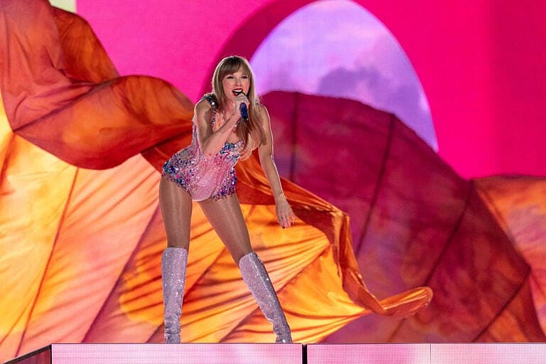 Taylor Swift performs Eras in Las Vegas