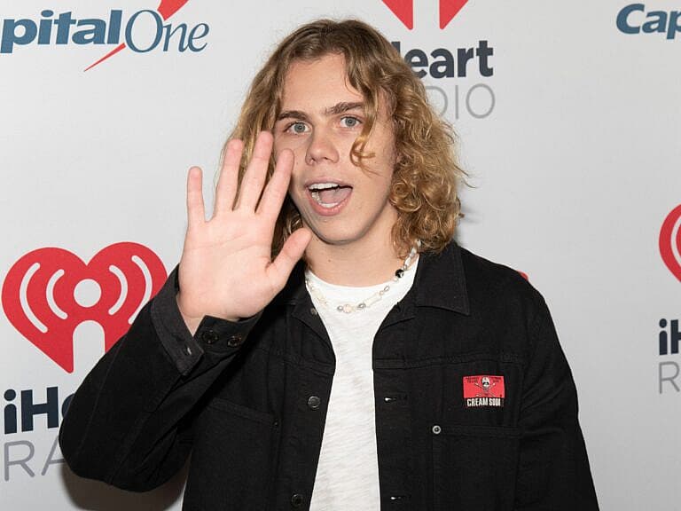 The Kid LAROI attends iHeartRadio 102.7 KIIS FM Jingle Ball.