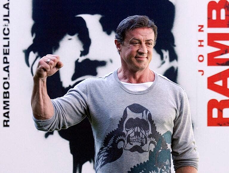Sylvester Stallone at Rambo