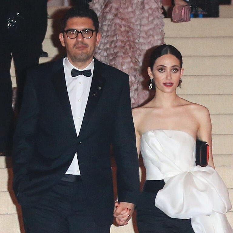 Sam Esmail and Emmy Rossum