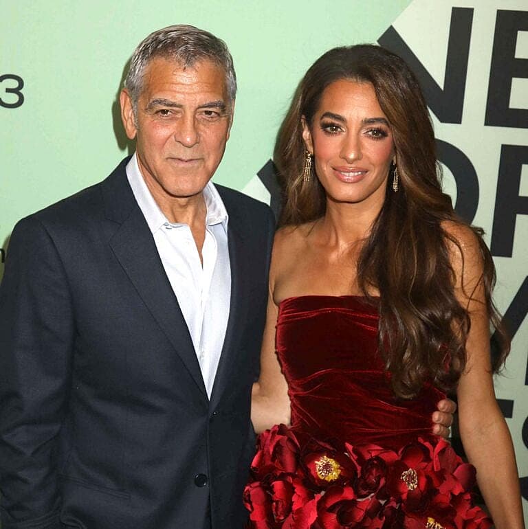 George Clooney and Amal Clooney at the 