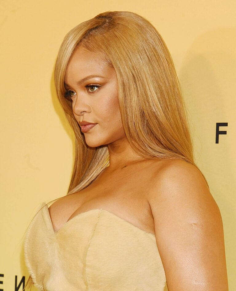 Rihanna Celebrates New Product Launch For Her Fenty Beauty Brand In Los Angeles, California