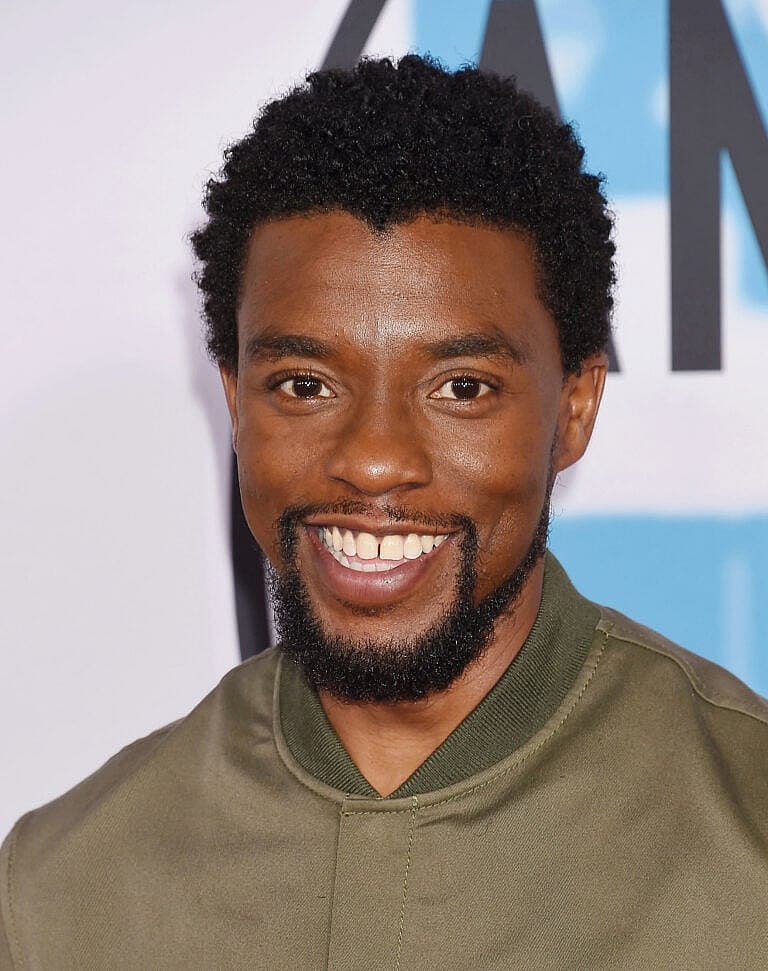 Chadwick Boseman attends the 2017 American Music Awards