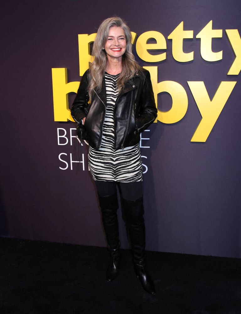 Paulina Porizkova at movie premiere