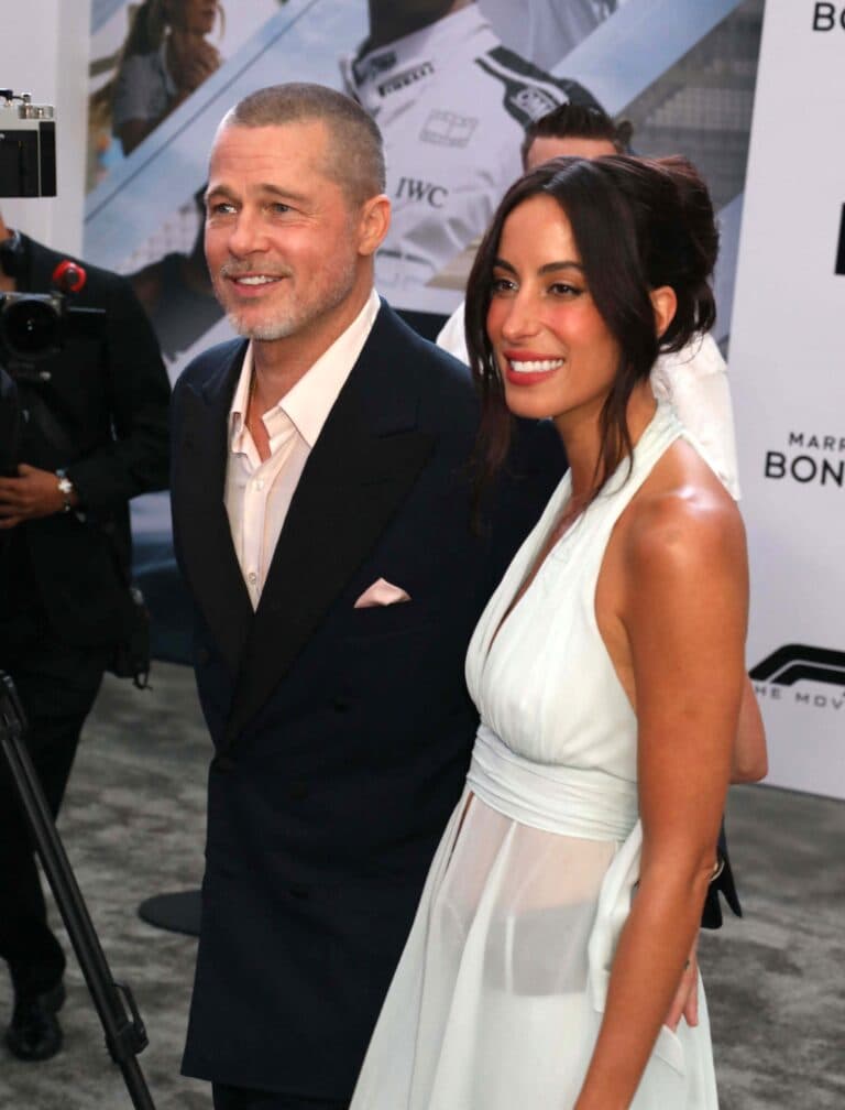 Brad Pitt and Ines de Ramon at F1 The Movie World Premiere