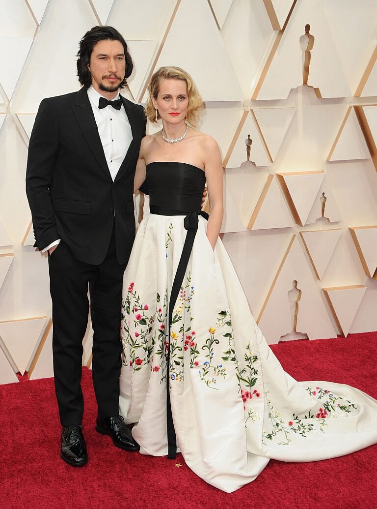 Adam Driver and Joanne Tucker at the 92nd Academy Awards